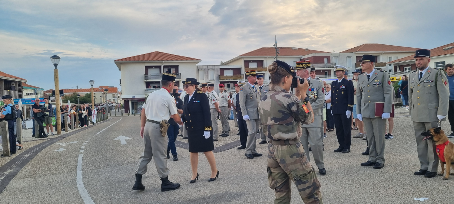 Inauguration du Rond-Point de l'ANMONM40 à Dax